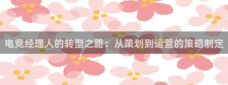 雷火电竞入口：电竞经理人的转型之路：从策划到运营的策略制定