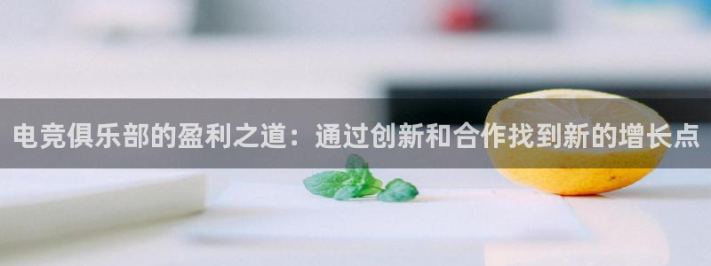 下载雷火电竞app：电竞俱乐部的盈利之道：通过创新和合作找到新的增长点